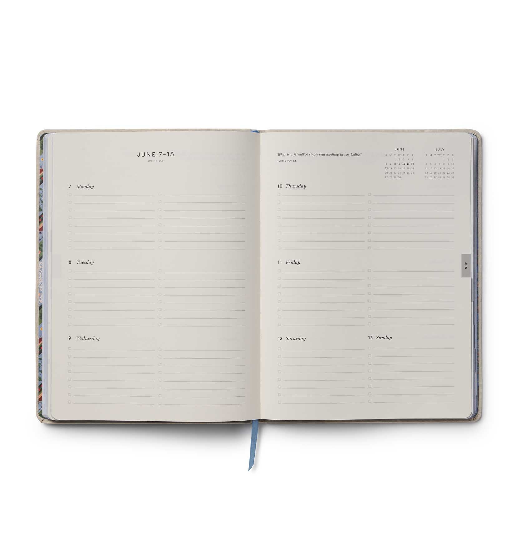 2027 Embroidered Weekly Planner