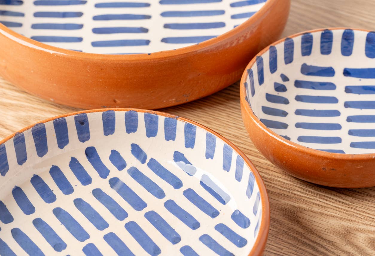 Handmade Moroccan Nested Serving Bowls | Set of 3