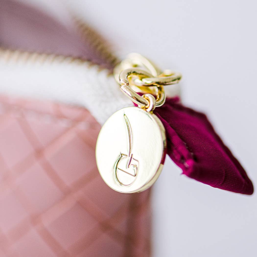 Luxe Standing Pencil Pouch | Blush Pink