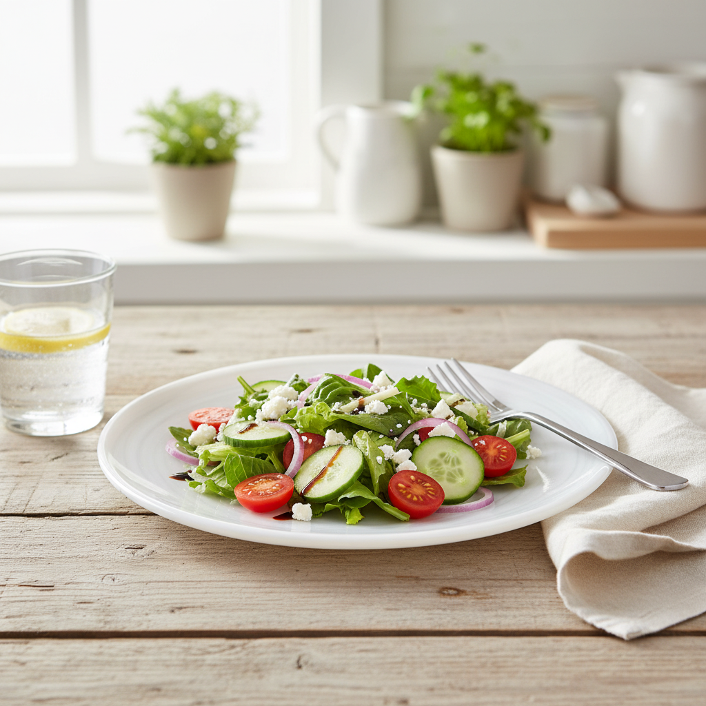 Alabaster White Salad Plate