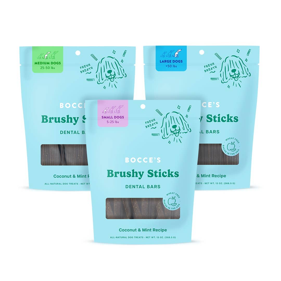 Bocce's Bakery Brushy Sticks Dog Dental Treats
