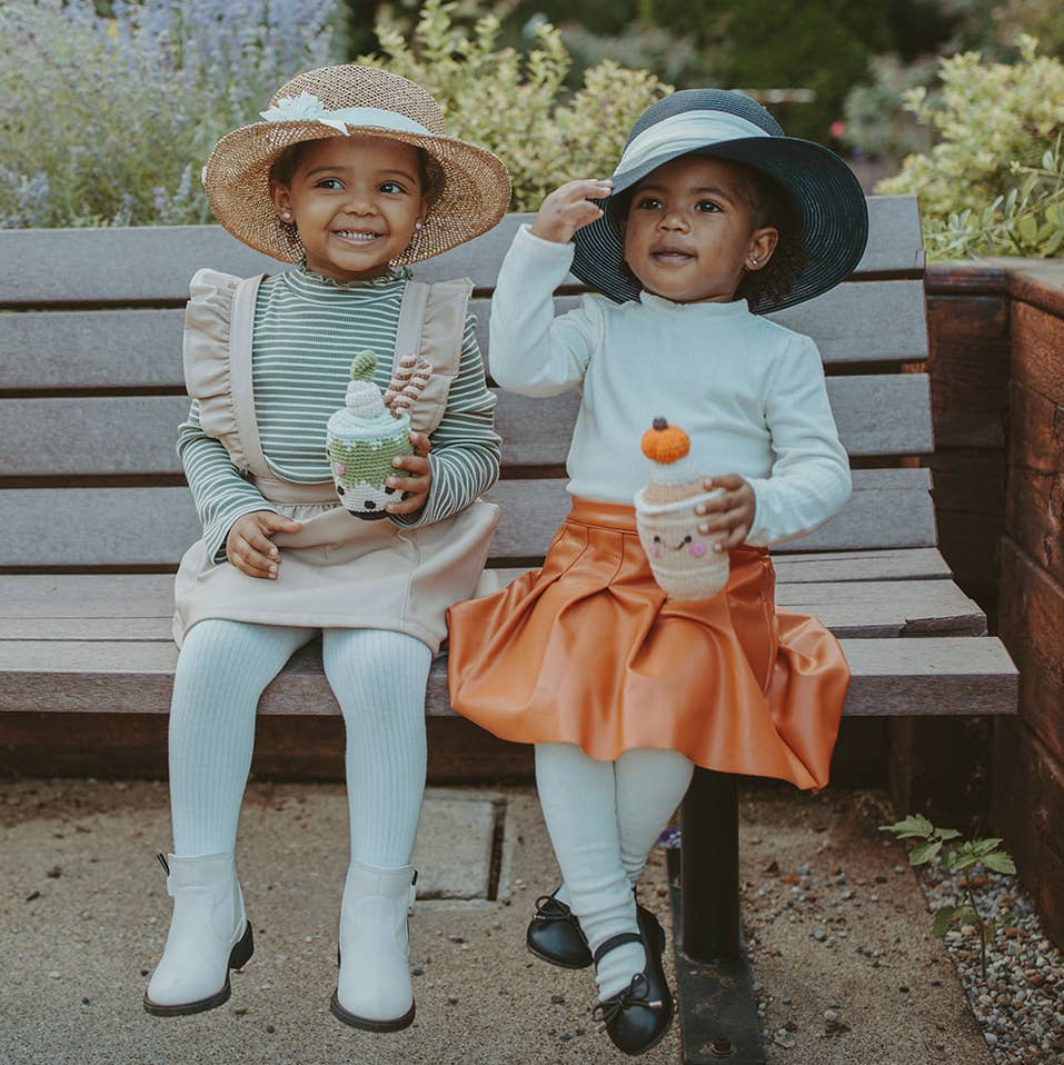Pumpkin Spice Latte Baby Rattle