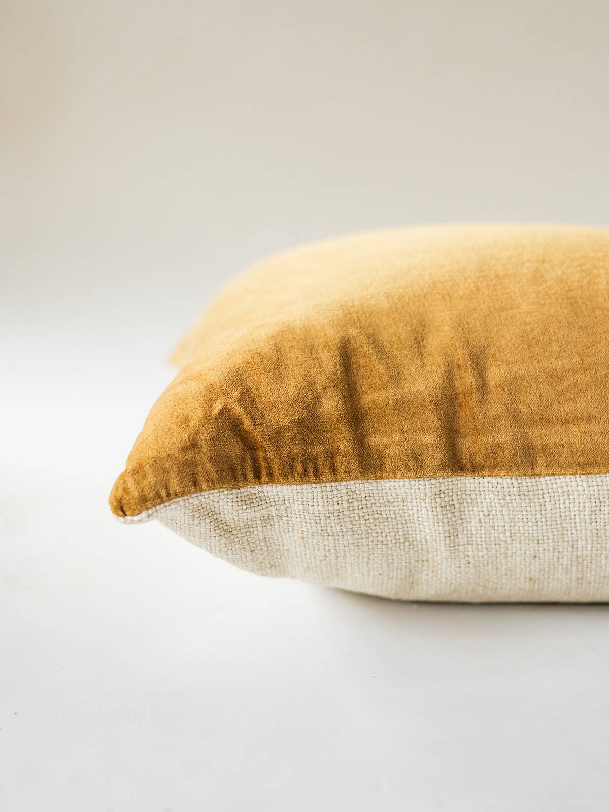 Luxe Linen & Velvet Throw Pillow
