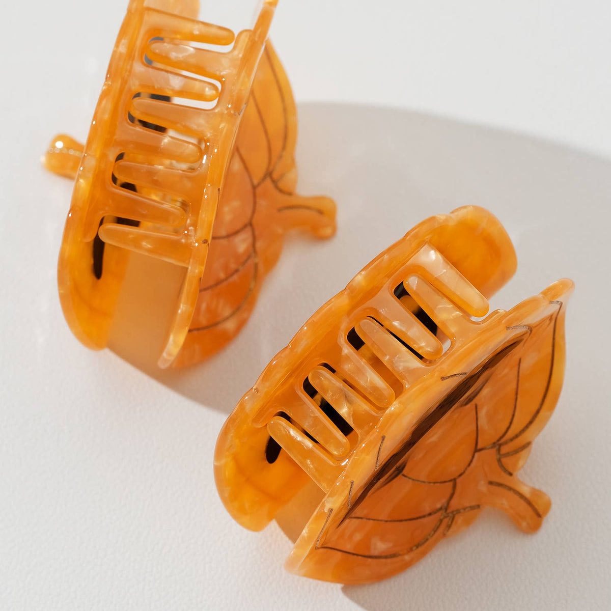 Jack O'Lantern Pumpkin Hair Claw Clip