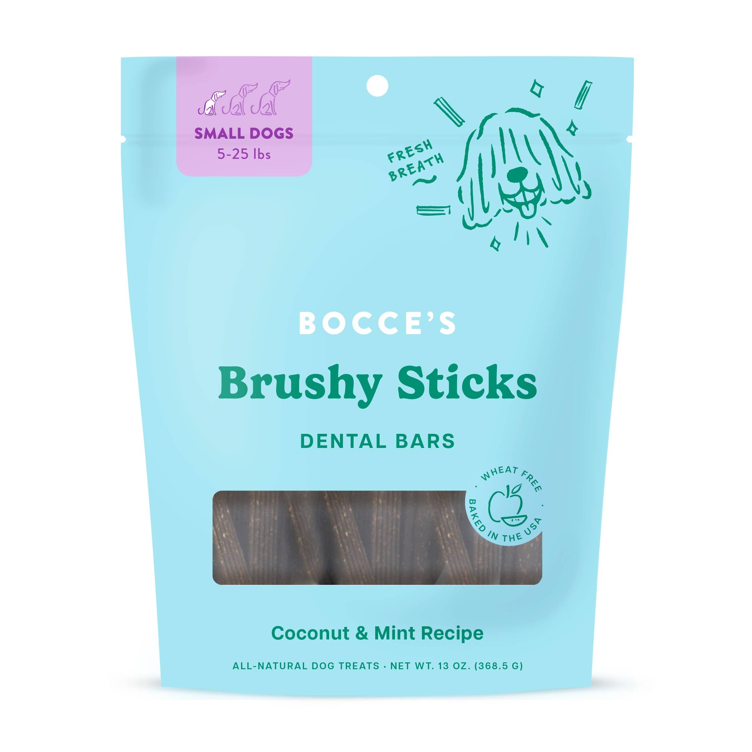 Bocce's Bakery Brushy Sticks Dog Dental Treats