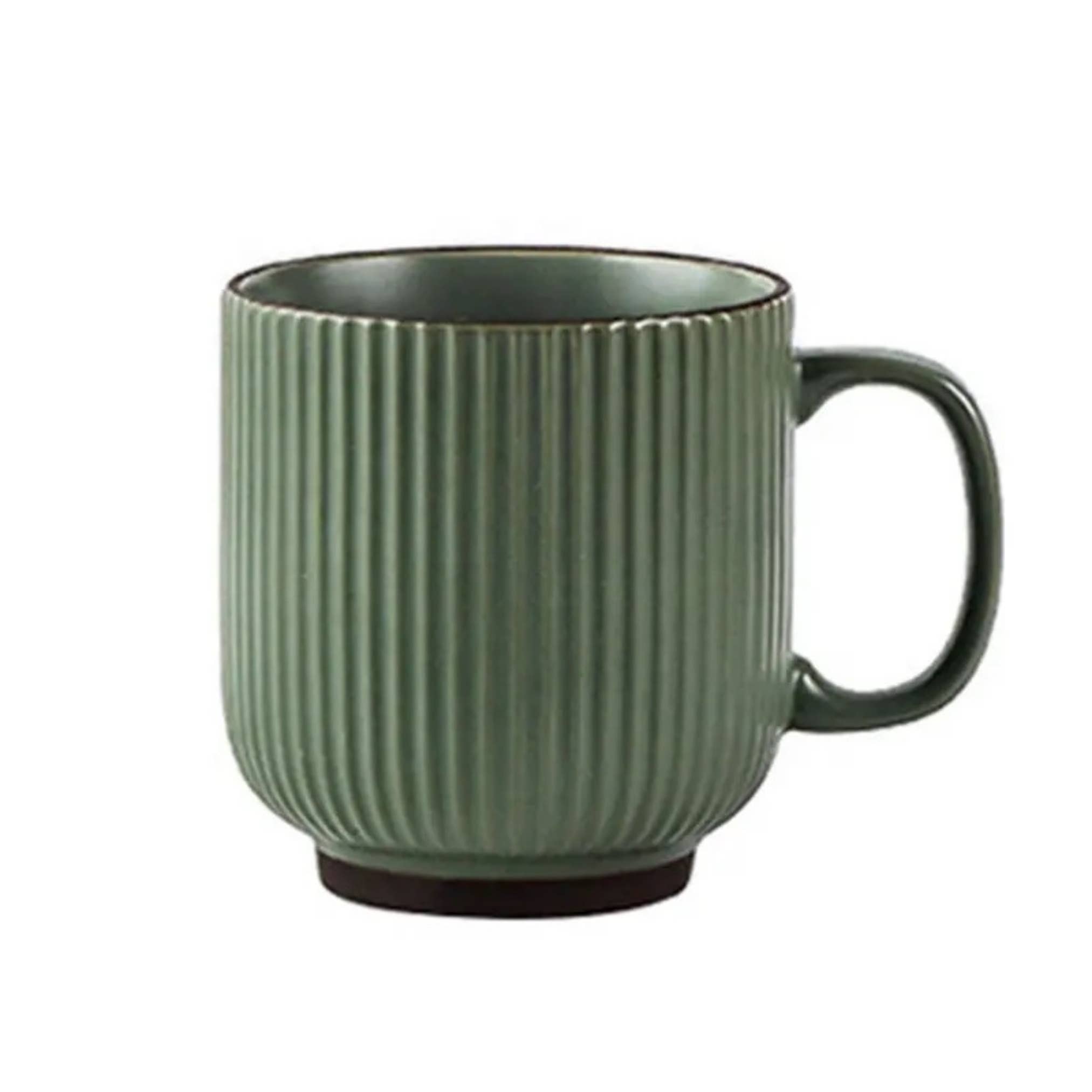 Ribbed Ceramic Coffee Mug